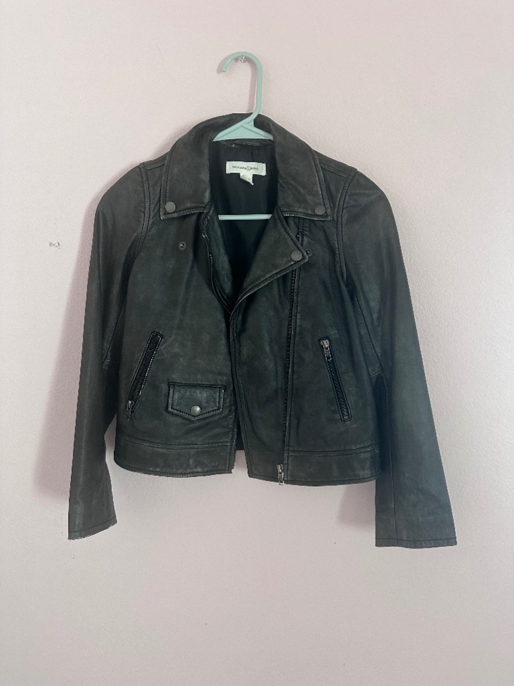 TREASURE BOND GIRLS’ PLEATHER JACKET